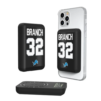 Keyscaper Brian Branch Detroit Lions 5000mAh Wireless Magnetic Power Bank