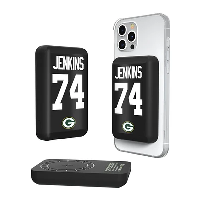 Keyscaper Elgton Jenkins Green Bay Packers 5000mAh Wireless Magnetic Power Bank