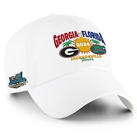 Men's '47 White Florida Gators vs. Georgia Bulldogs 2024 Rivalry Clean Up Adjustable Hat