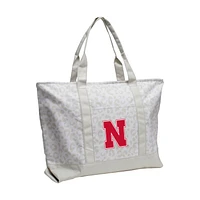 Nebraska Huskers Leopard Pattern Tote