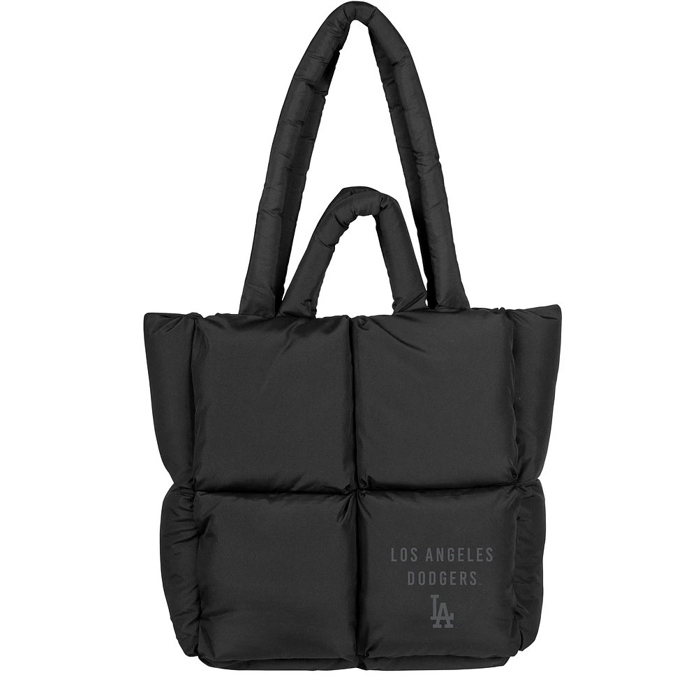 Black Los Angeles Dodgers Puff Tote