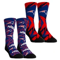 Unisex Rock Em Socks  New England Patriots Gameday Two-Pack Crew Set