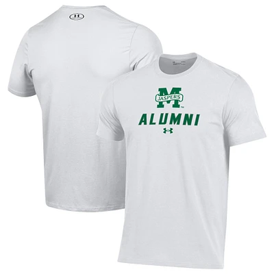 Men's Under Armour  White Manhattan Jaspers Alumni Performance T-Shirt