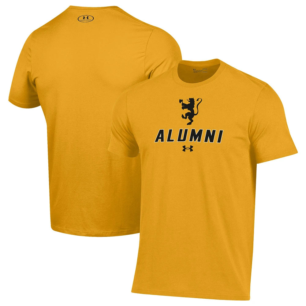 Men's Under Armour Gold St. Olaf Oles Alumni Performance T-Shirt
