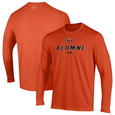 Men's Under Armour Campbell Fighting Camels Alumni Performance Long Sleeve T-Shirt
