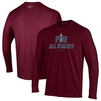 Men's Under Armour  Maroon Fairleigh Dickinson Knights Alumni Performance Long Sleeve T-Shirt