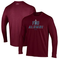 Men's Under Armour  Maroon Fairleigh Dickinson Knights Alumni Performance Long Sleeve T-Shirt