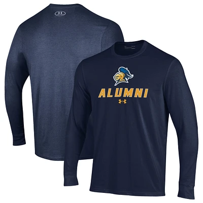 Men's Under Armour  Navy Carleton Knights Alumni Performance Long Sleeve T-Shirt