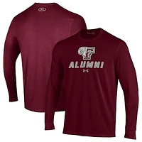 Men's Under Armour  Maroon Fordham Rams Alumni Performance Long Sleeve T-Shirt