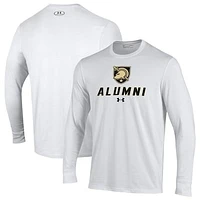 Men's Under Armour  White Army Black Knights Alumni Performance Long Sleeve T-Shirt