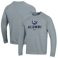 Men's Under Armour Gray Belmont Bruins Alumni Rival Fleece Pullover Sweatshirt