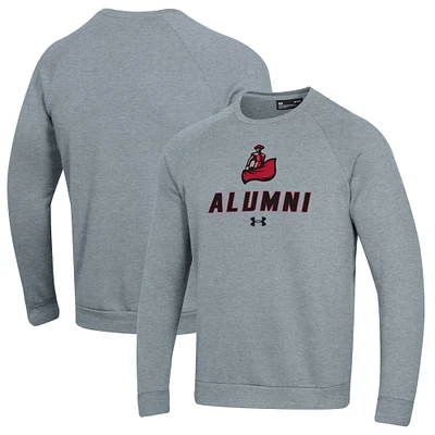 Men's Under Armour Gray Cal State Northridge Matadors Alumni Rival Fleece Pullover Sweatshirt