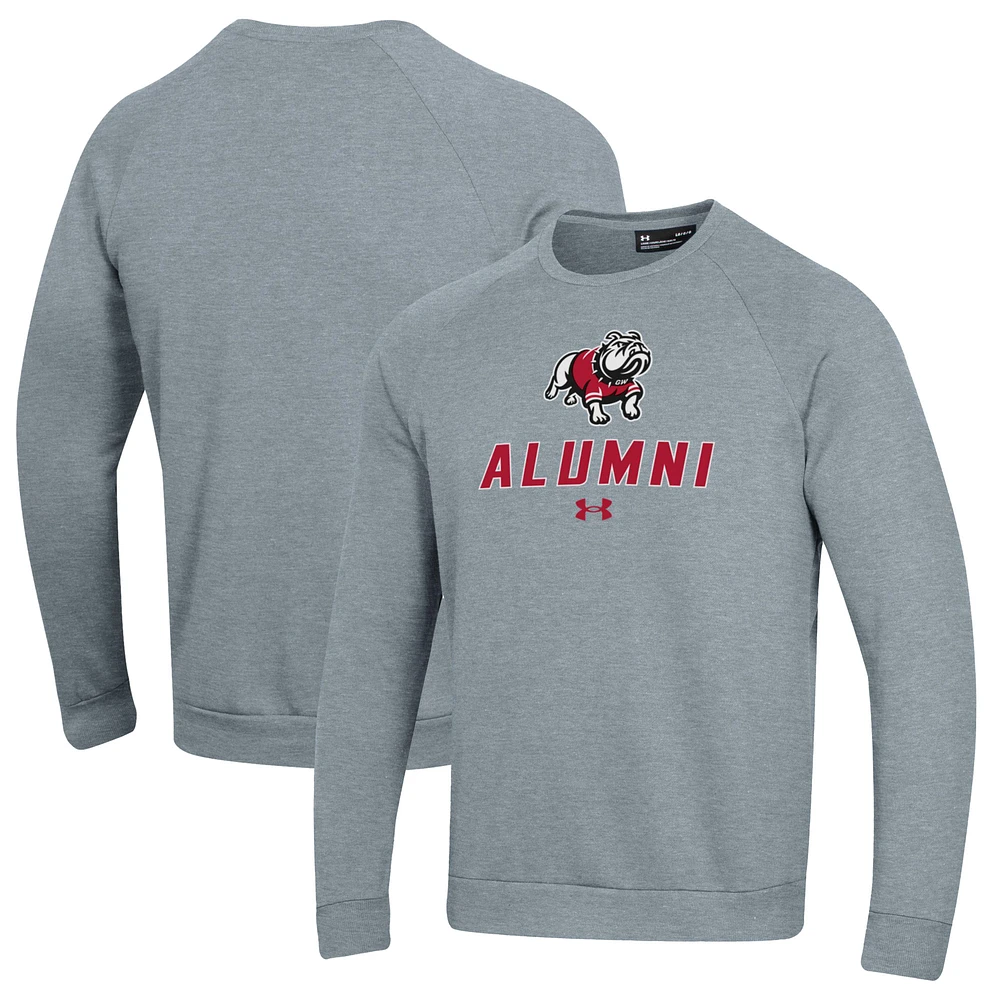 Men's Under Armour Gray Gardner-Webb Bulldogs Alumni Rival Fleece Pullover Sweatshirt