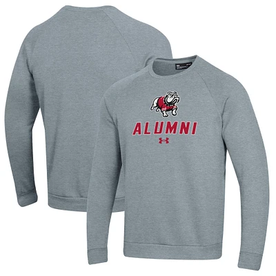 Men's Under Armour Gray Gardner-Webb Bulldogs Alumni Rival Fleece Pullover Sweatshirt