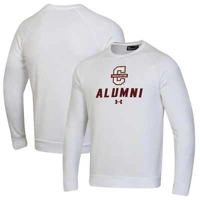 Men's Under Armour White Charleston Cougars Alumni Rival Fleece Pullover Sweatshirt
