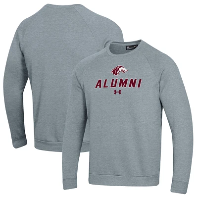 Men's Under Armour Gray Southern Illinois Salukis Alumni Rival Fleece Pullover Sweatshirt