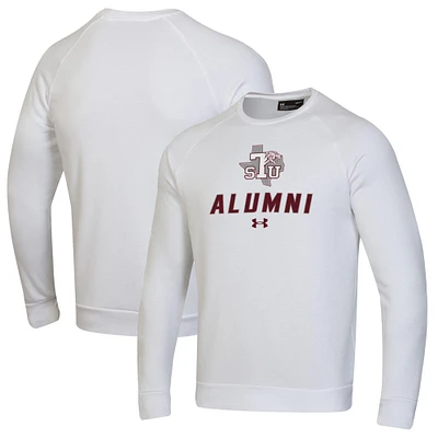 Men's Under Armour White Texas Southern Tigers Alumni Rival Fleece Pullover Sweatshirt