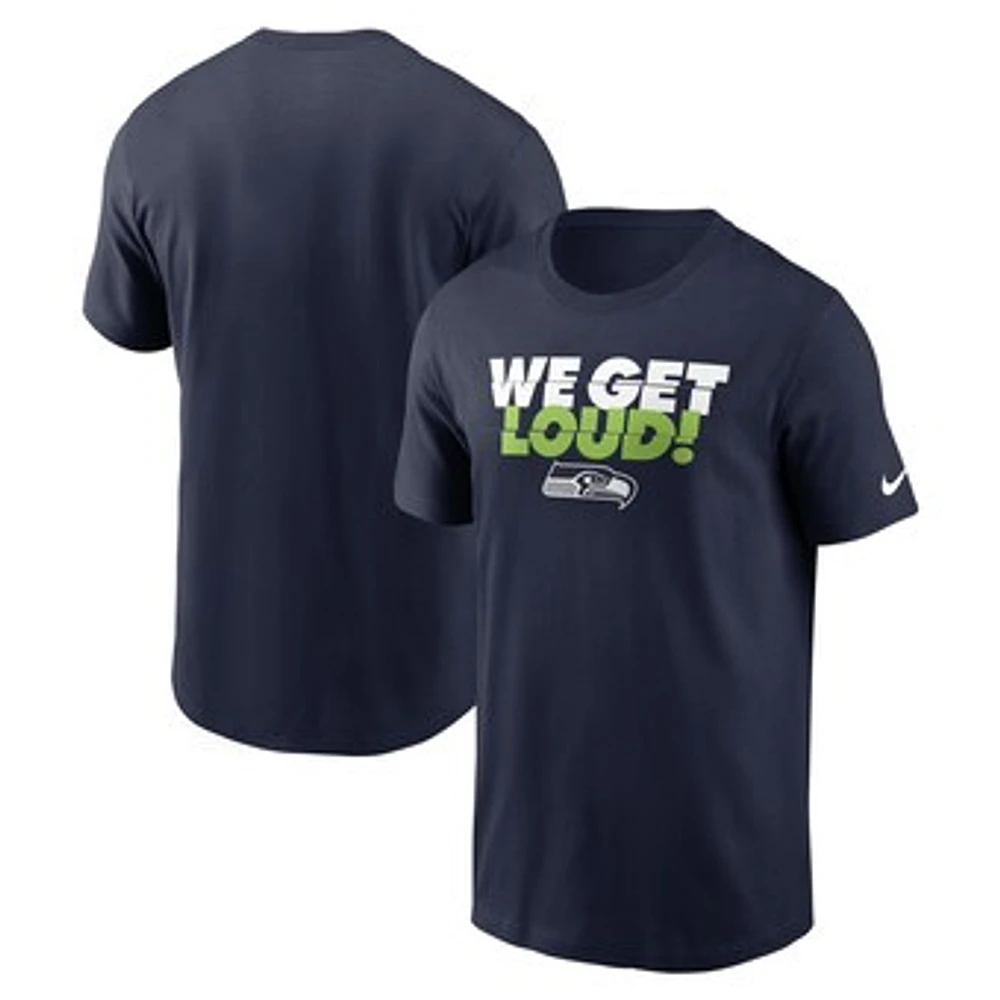 Men's Nike College Navy Seattle Seahawks Hometown T-Shirt