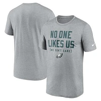 Men's Nike  Heather Gray Philadelphia Eagles Hometown Legend Performance T-Shirt