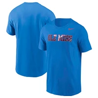 Men's Nike  Powder Blue Ole Miss Rebels x Realtree T-Shirt