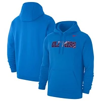 Men's Nike  Powder Blue Ole Miss Rebels x Realtree Club Fleece Pullover Hoodie