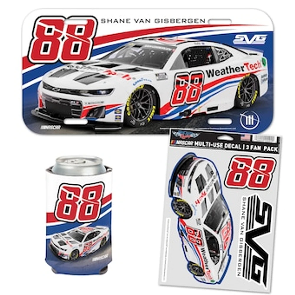 WinCraft Shane van Gisbergen WeatherTech Can Cooler, Magnet & Three-Pack Fan Decal Set