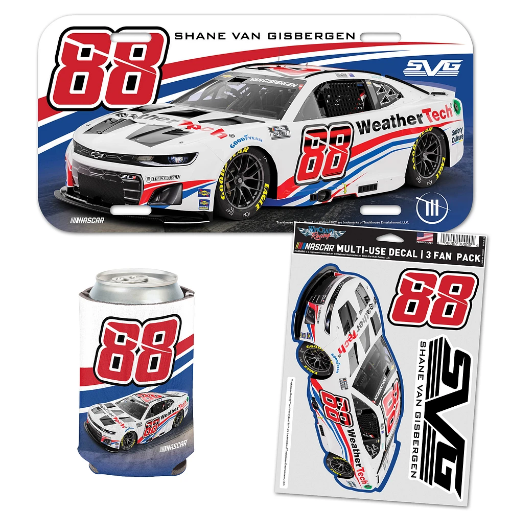 WinCraft Shane van Gisbergen WeatherTech Can Cooler, Magnet & Three-Pack Fan Decal Set