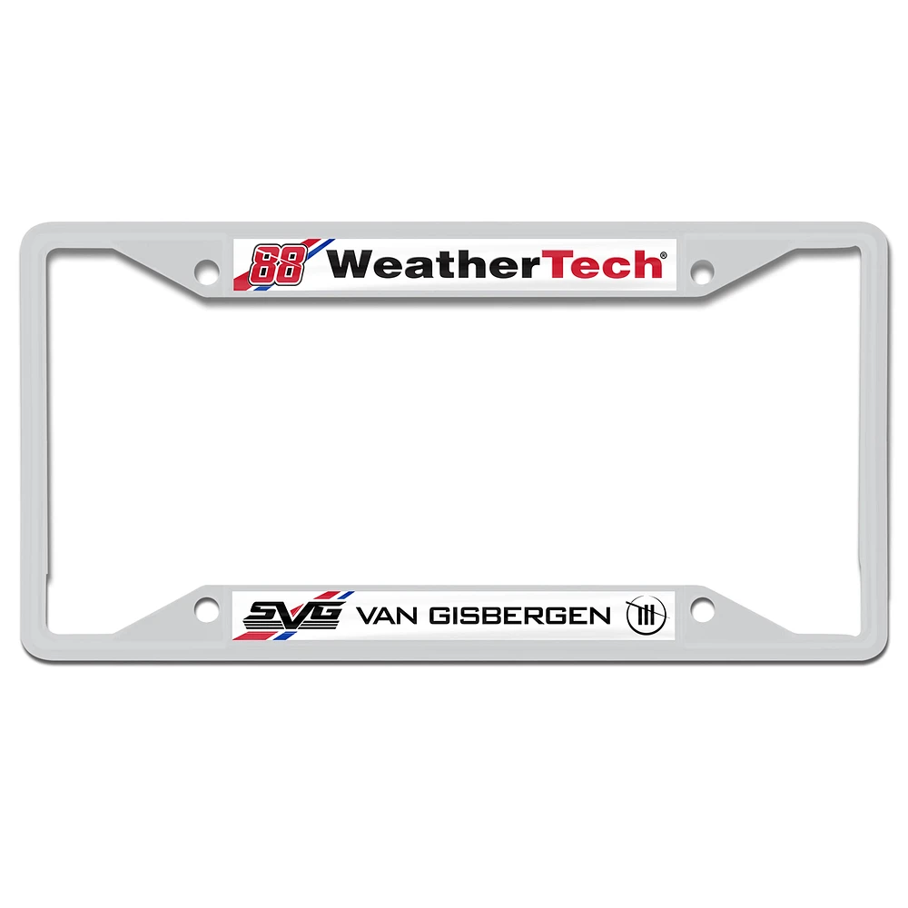 WinCraft Shane van Gisbergen WeatherTech Laser Cut Metal License Plate Frame