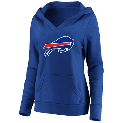 Women's Fanatics Royal Buffalo Bills Plus V-Neck Pullover Hoodie