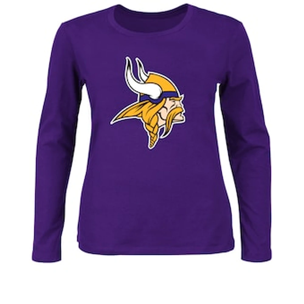 Women's Fanatics Purple Minnesota Vikings Plus Long Sleeve T-Shirt