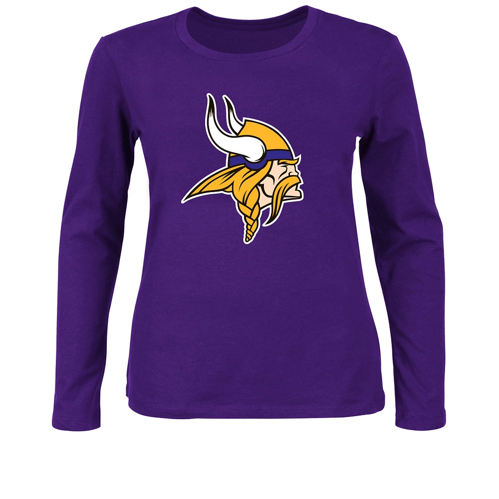 Women's Fanatics Purple Minnesota Vikings Plus Long Sleeve T-Shirt