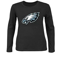 Women's Fanatics Black Philadelphia Eagles Plus Long Sleeve T-Shirt