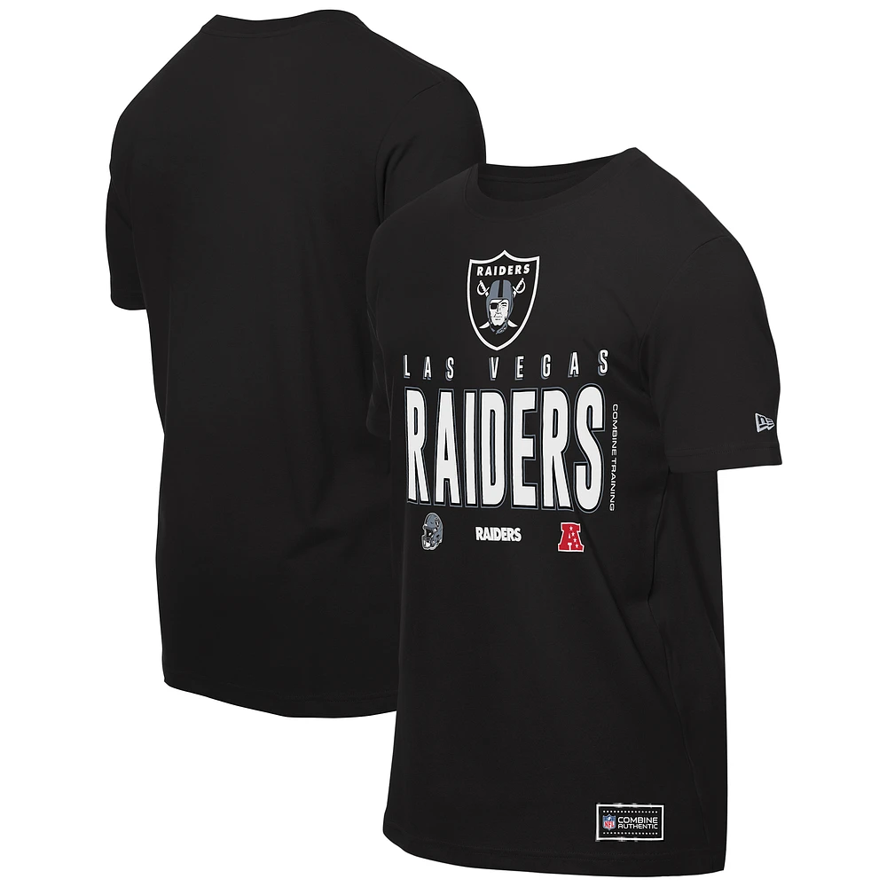 Men's New Era Black Las Vegas Raiders 2025 NFL Training Camp T-Shirt