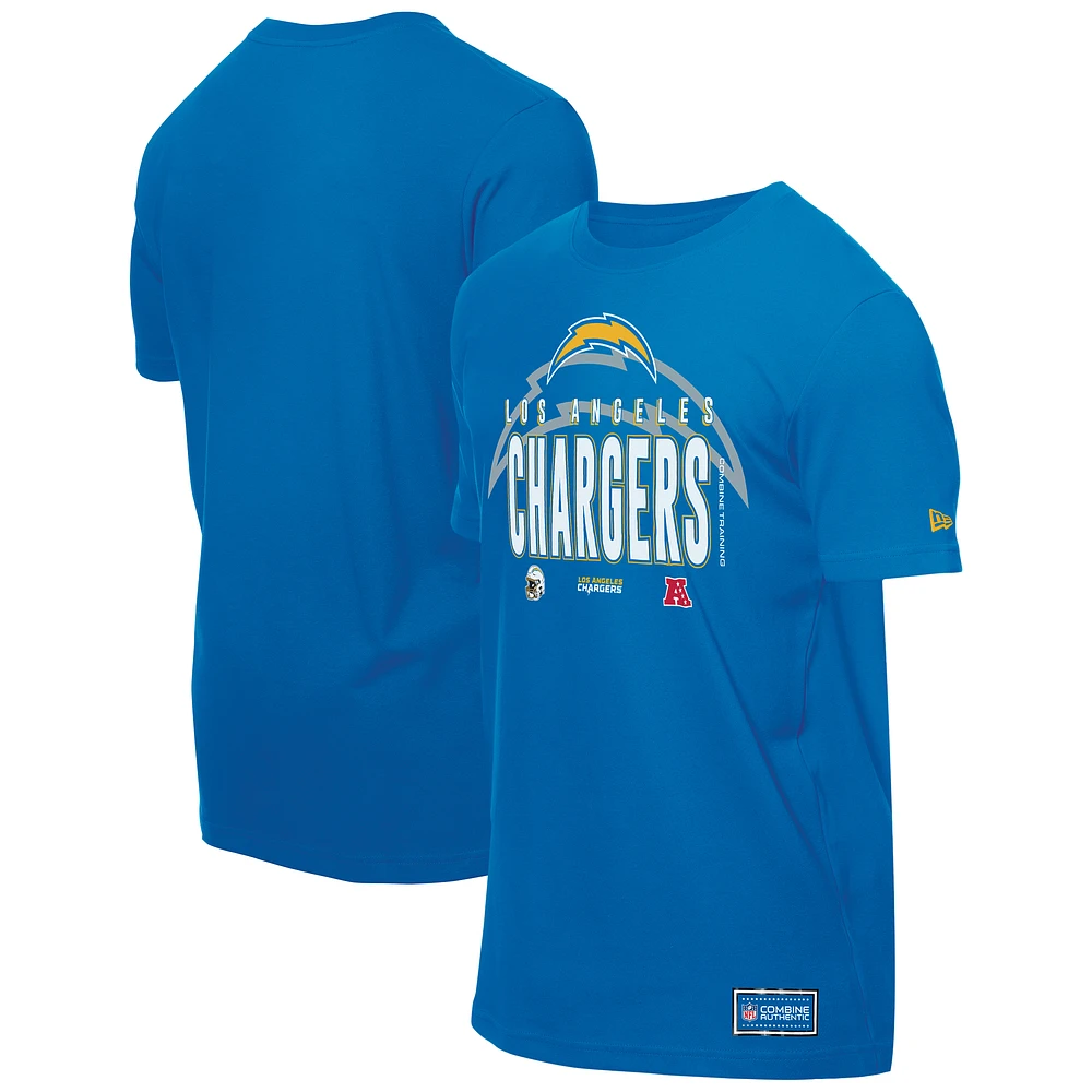 Men's New Era Powder Blue Los Angeles Chargers 2025 NFL Training Camp T-Shirt