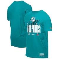 Men's New Era  Aqua Miami Dolphins 2025 NFL Training Camp T-Shirt