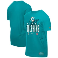 Men's New Era  Aqua Miami Dolphins 2025 NFL Training Camp T-Shirt