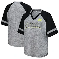 Women's G-III 4Her by Carl Banks  Heather Gray William Byron Hall of Fame Oversized Raglan V-Neck T-Shirt