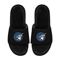 Unisex ISlide  Black Minnesota Lynx Logo Faux Fur Slide Sandals