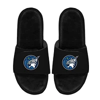 Unisex ISlide  Black Minnesota Lynx Logo Faux Fur Slide Sandals