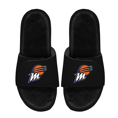 Unisex ISlide  Black Phoenix Mercury Logo Faux Fur Slide Sandals