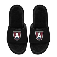 Unisex ISlide  Black Atlanta Dream Logo Faux Fur Slide Sandals