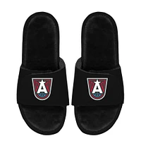 Unisex ISlide  Black Atlanta Dream Logo Faux Fur Slide Sandals