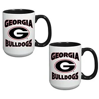 Georgia Bulldogs 15oz. Combo 2-Pack Mug Set