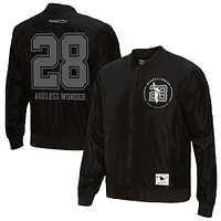 Men's Mitchell & Ness Darrell Green Black Washington Commanders Ageless Wonder Full-Zip Jacket