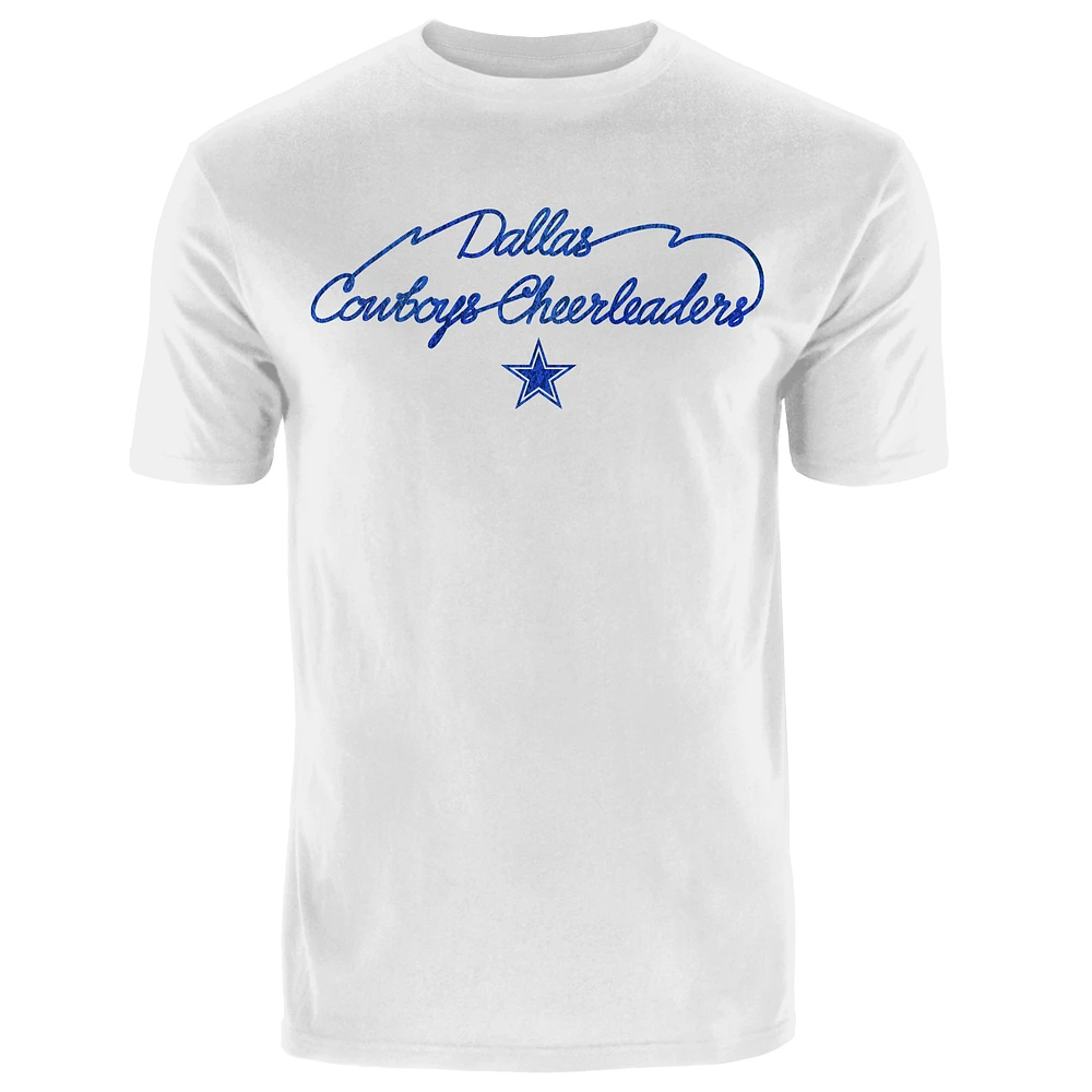 Women's White Dallas Cowboys Thunderstruck Foil T-Shirt