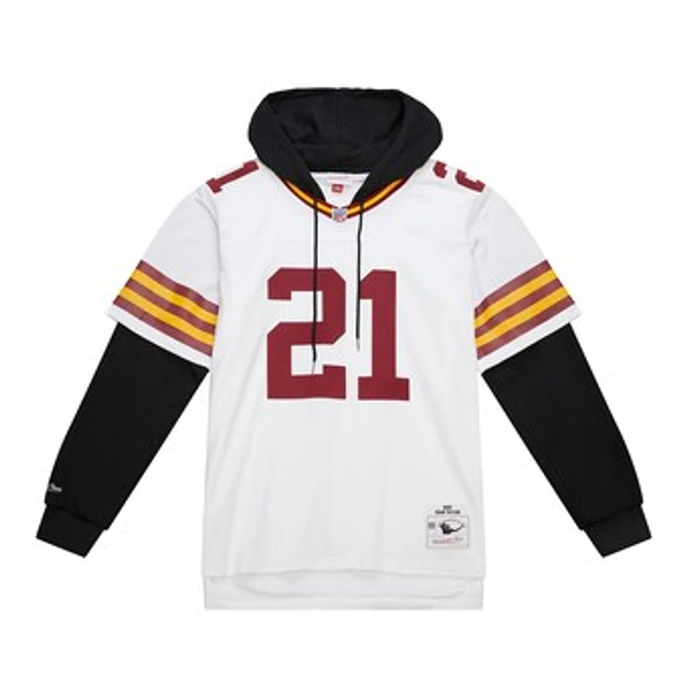 Men's Mitchell & Ness Sean Taylor White Washington Commanders Player Name Number Hoodie Legacy Jersey