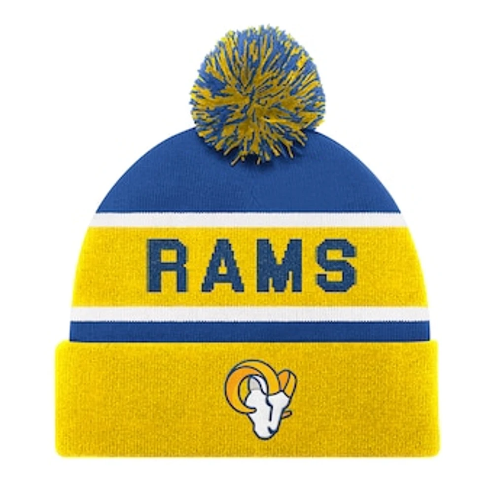 Unisex Starter Gold Los Angeles Rams Cuffed Knit Hat with Pom