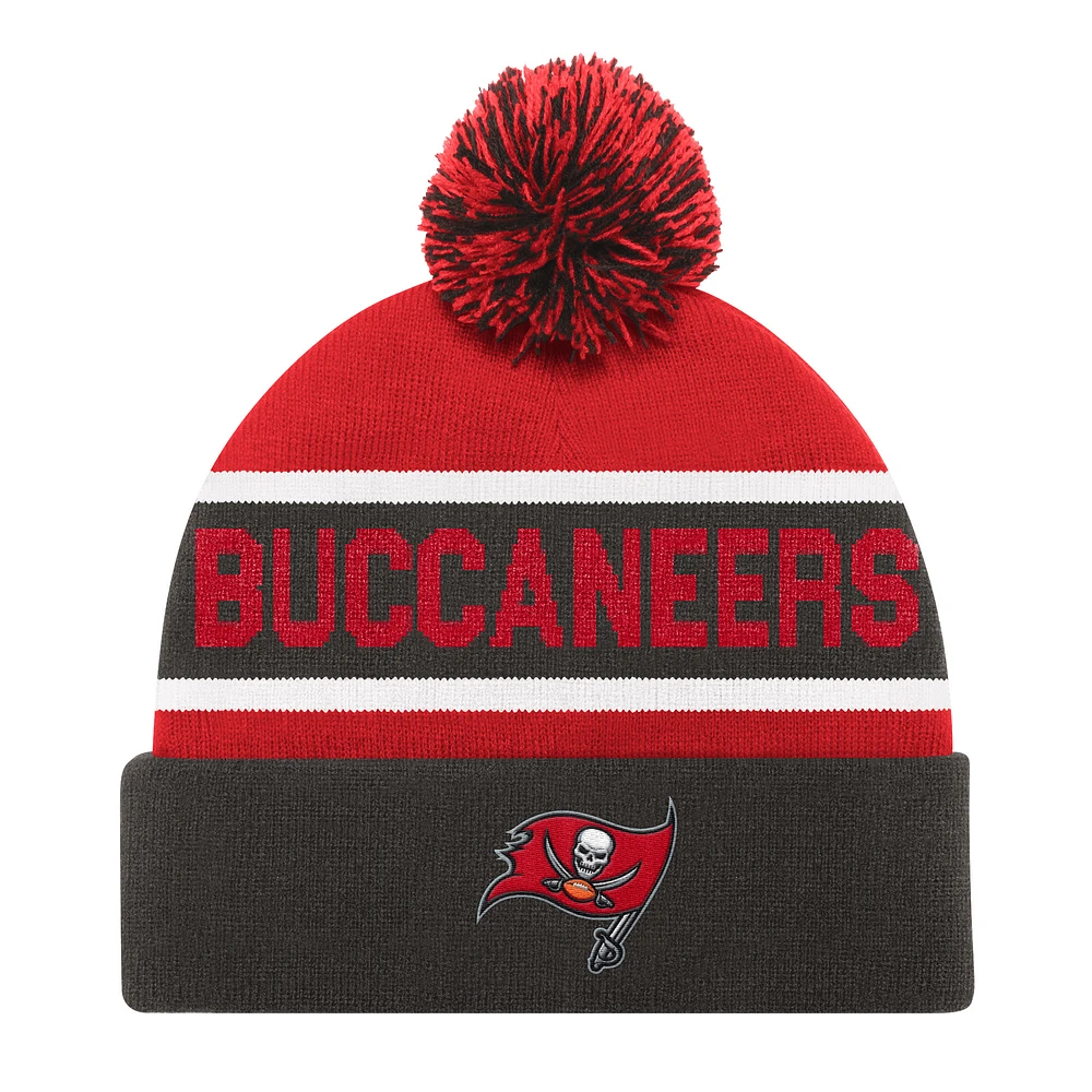 Unisex Starter Pewter Tampa Bay Buccaneers Cuffed Knit Hat with Pom