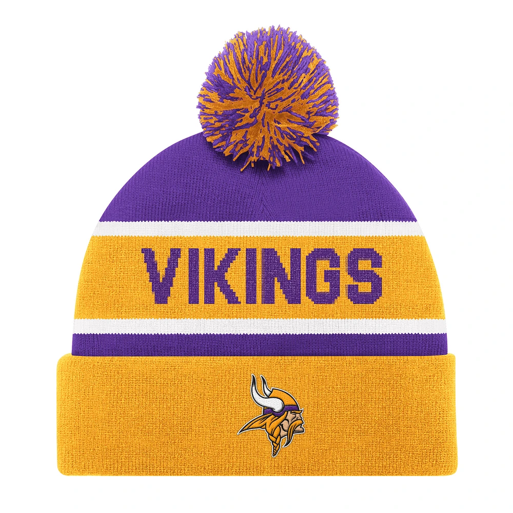 Unisex Starter Gold Minnesota Vikings Cuffed Knit Hat with Pom