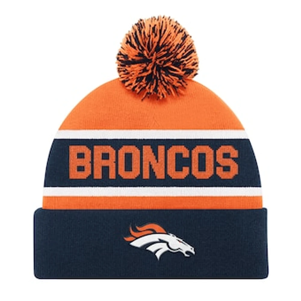 Unisex Starter Navy Denver Broncos Cuffed Knit Hat with Pom